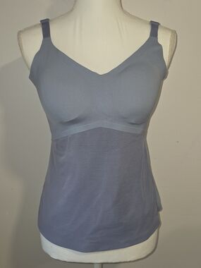 Honeylove Women's Slate Blue  LiftWear Shaper Cami Top Stretch Comfy Size Large